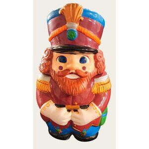 Vintage Kitschy Nutcracker Soldier Ceramic Cookie Jar